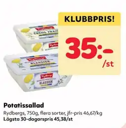 Priso Hemköp Rydbergs Potatissallad erbjuda
