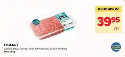 Priso Hemköp Garant Fläskfärs erbjuda