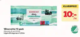 Priso Hemköp Eldorado Våtservetter 72-pack erbjuda