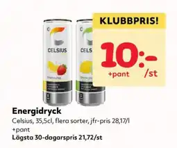 Priso Hemköp Celsius Energidryck erbjuda