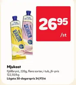 Priso Hemköp Fjällbrynt Mjukost erbjuda