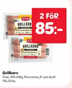 Priso Hemköp Scan Grillkorv erbjuda