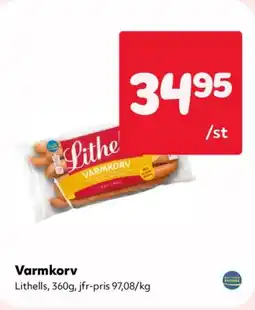 Priso Hemköp Lithells Varmkorv erbjuda