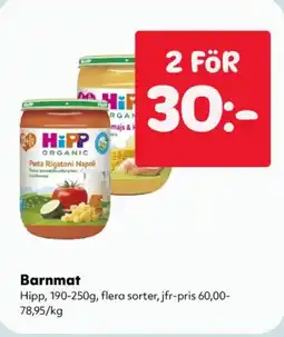 Priso Hemköp Hipp Barnmat erbjuda