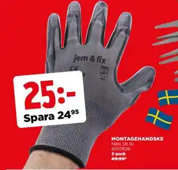 Jem&Fix Montagehandske erbjuda