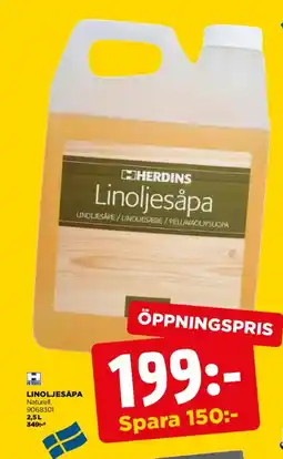 Jem&Fix Herdins Linoljesåpa erbjuda