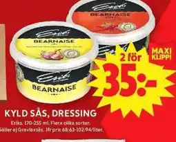 Apotek Hjärtat Eriks Kyld sås, dressing erbjuda