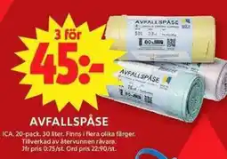 Apotek Hjärtat ICA Avfallspåse erbjuda