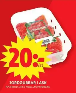 Apotek Hjärtat ICA Jordgubbar i ask erbjuda