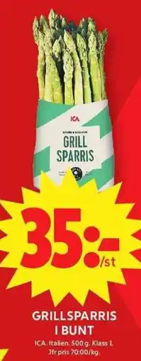 Apotek Hjärtat ICA Grillsparris i bunt erbjuda