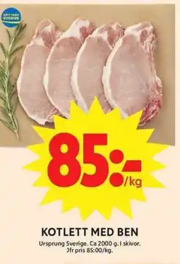 Apotek Hjärtat Kotlett med ben erbjuda