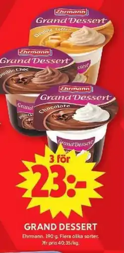 Apotek Hjärtat Ehrmann Grand Dessert erbjuda