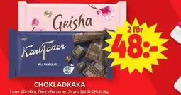 Apotek Hjärtat Fazer Chokladkaka erbjuda