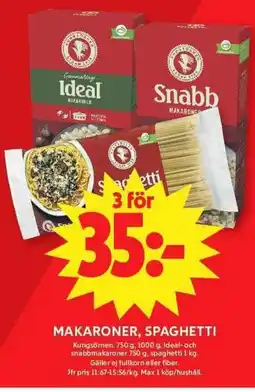 Apotek Hjärtat Kungsömnen Makaroner, spaghetti erbjuda