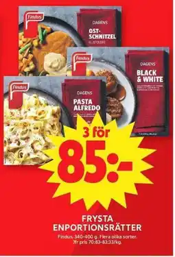 Apotek Hjärtat Findus Frysta enportionsrätter erbjuda