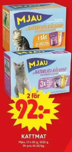 Apotek Hjärtat Mjau Kattmat erbjuda