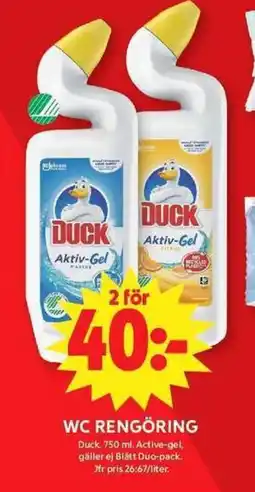Apotek Hjärtat Duck WC rengöring erbjuda