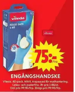 Apotek Hjärtat Vileda Engångshandske erbjuda