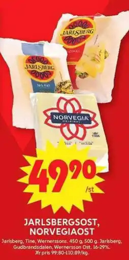 Apotek Hjärtat Jarlsbergsost, norvegiaost erbjuda