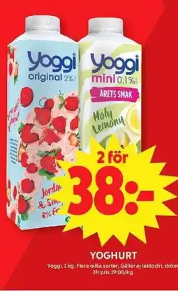 Apotek Hjärtat Yoggi Yoghurt erbjuda