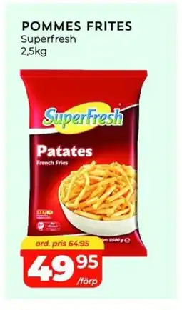 Matrix Butikerna Superfresh Pommes frites erbjuda