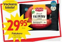 Matöppet Falukorv erbjuda