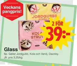 Matöppet Glass erbjuda