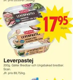 Matöppet Leverpastej erbjuda