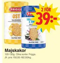 Matöppet Majskakor erbjuda