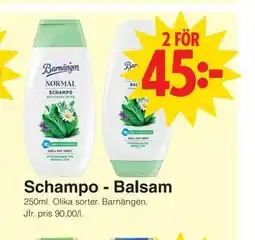 Matöppet Schampo - Balsam erbjuda