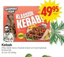 Matöppet Kebab erbjuda