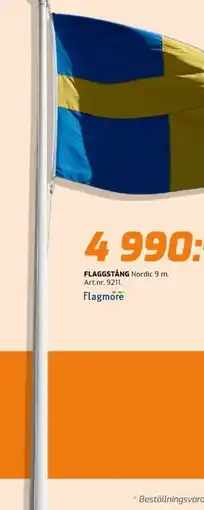 Bolist Flaggstång erbjuda