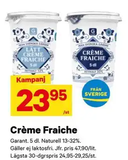 City Gross Crème Fraiche erbjuda