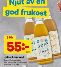 City Gross Juice, Lemonad erbjuda