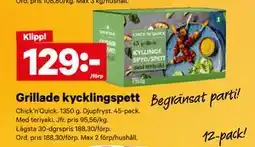 City Gross Grillade kycklingspett erbjuda
