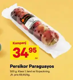 City Gross Persikor Paraguayos erbjuda
