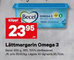 City Gross Lättmargarin Omega 3 erbjuda
