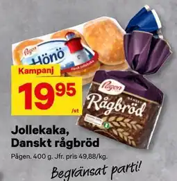 City Gross Jollekaka, Danskt rågbröd erbjuda