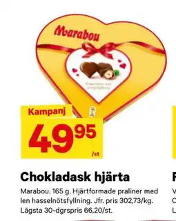 City Gross Chokladask hjärta erbjuda