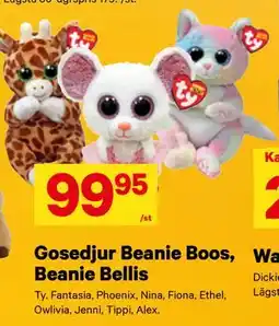City Gross Gosedjur Beanie Boos, Beanie Bellis erbjuda