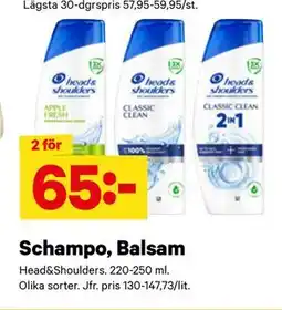 City Gross Schampo, Balsam erbjuda