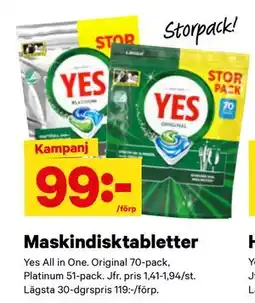 City Gross Maskindisktabletter erbjuda