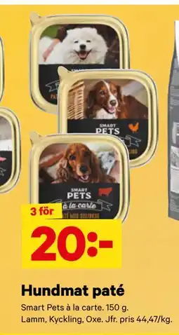 City Gross Hundmat paté erbjuda