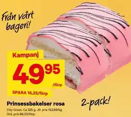 City Gross Prinsessbakelser rosa erbjuda