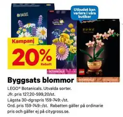 City Gross Byggsats blommor erbjuda