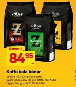 City Gross Kaffe hela bönor erbjuda