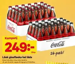 City Gross Läsk glasflaska hel låda erbjuda