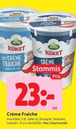 ICA Kvantum Arla Köket Crème Fraiche erbjuda