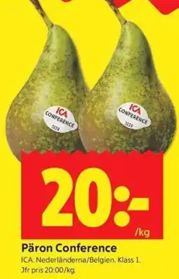 ICA Kvantum ICA Päron Conference erbjuda