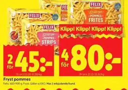 ICA Kvantum Felix Fryst pommes erbjuda
